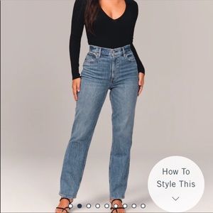 Abercrombie jeans - curve love skinny high rise size 27 short in medium wash